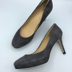 Ivanka Trump Charcoal Checkered Heels